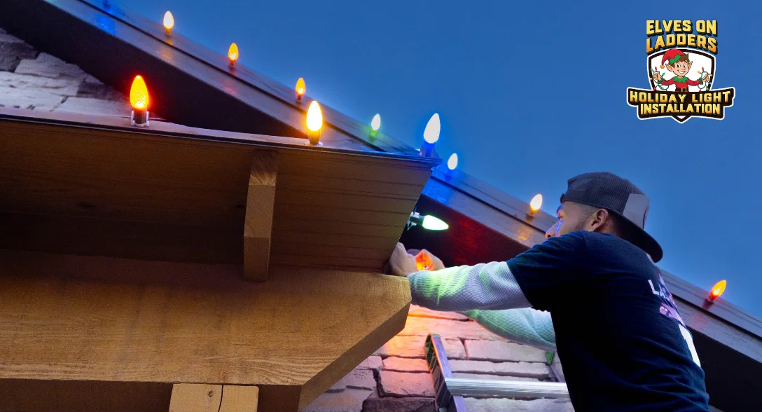 professional christmas light installation safety