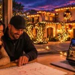 christmas light installation schedule planning calendar